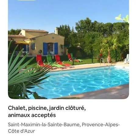 Kamp alanı Chalet, Piscine, Jacuzzi,jardin Cloture, Animaux Acceptes